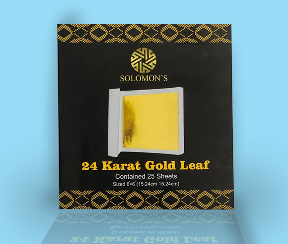 Gold/silver/copper leaf pack (25,50,100 sheets)