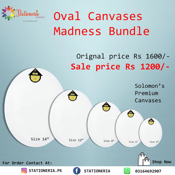 Oval Canvases Madness Bundle