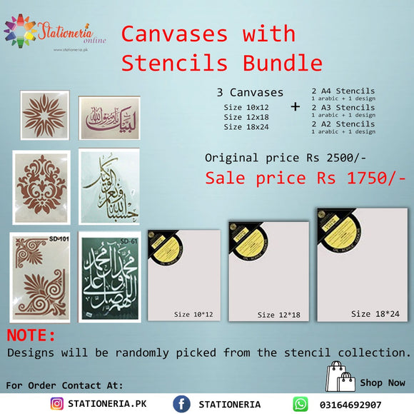 Canvases With Stencils bundle