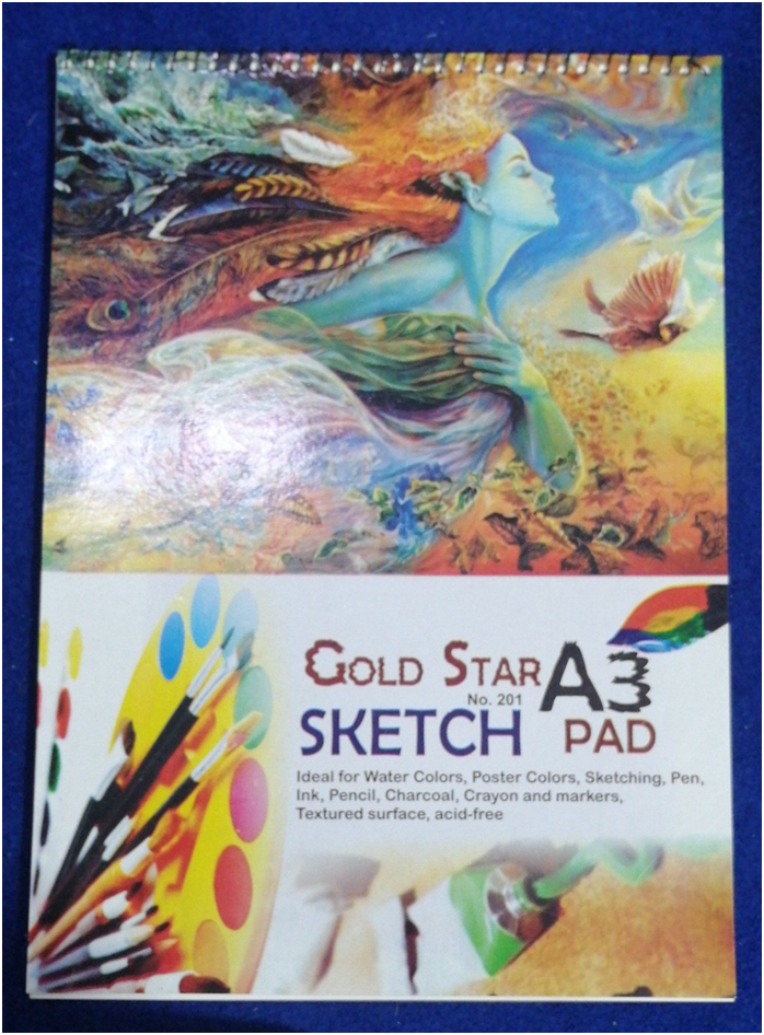 Sketch Book A3 For Drawing , Water Color , Poster Color , Acrylic