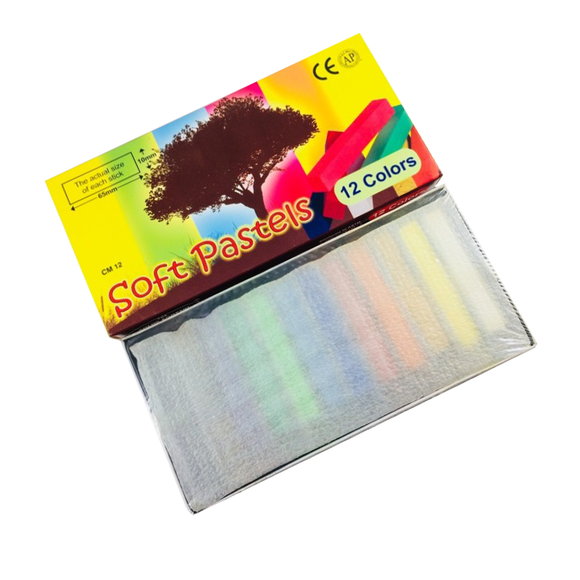 The Color Company Soft Pastels for Artist 24 Pieces Color Set – Multi Colors CM 24