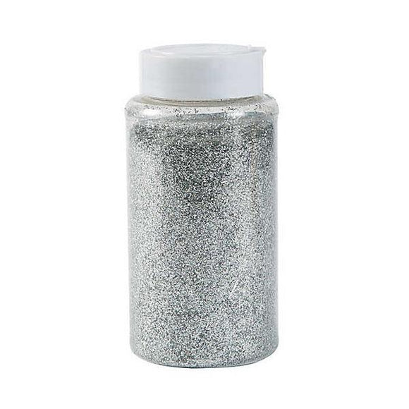 Glitter Bottle silver 1pcs