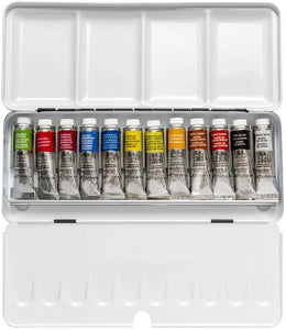 Winsor & Newton Watercolor Light Weight Metal Box Of 12 Color