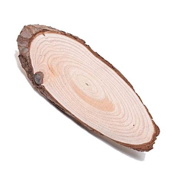 Wooden Slice Oval 12 Inch