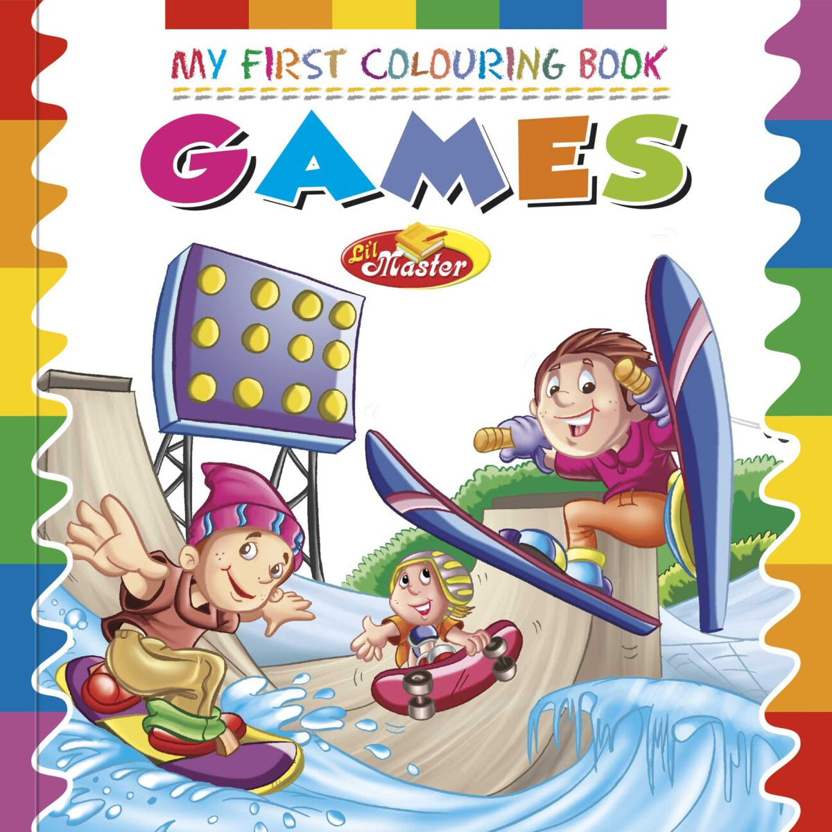 First Coloring Sticker My First Sticker Colouring Book “Games” – Stationeria