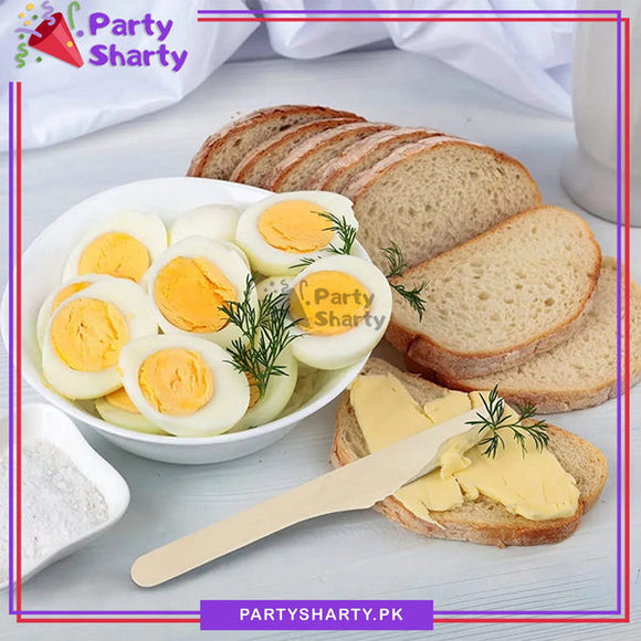 Disposable Wooden Knife Set For Birthday, Anniversary, Wedding Party Decoration and Celebration