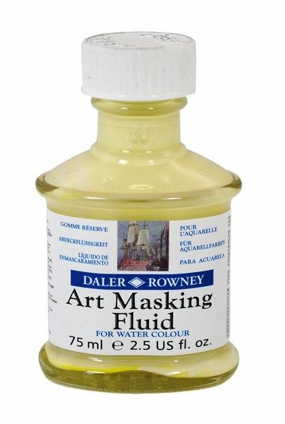 Winsor & Newton Watercolor Medium, Art Masking Fluid, 75ml (2.5-oz) bottle  Yellow