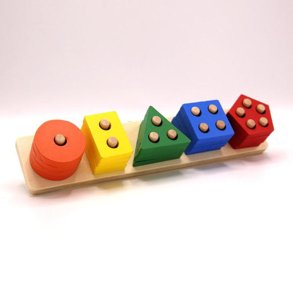 Geometric Shape Block Educational Wooden Toys