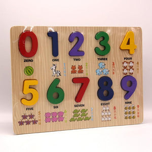 Wooden Number Puzzle Educational Toys