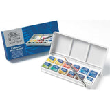 Winsor & Newton Cotman 12 half pans Water Colors Sketchers Pocket Box