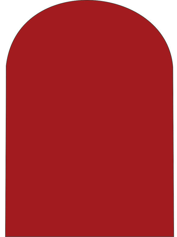 PROFESSIONAL PRIMED CANVASES RED ELONGATED D SHAPED - (SIZE AVAILABLE)