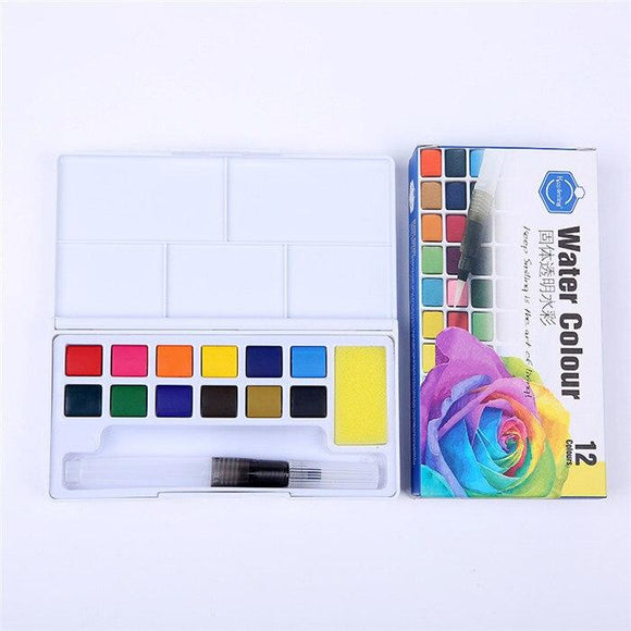 Keep Smiling Aquarelle Watercolor with Palette set of 12
