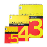 Daler Rowney Red & Yellow Spiral Pads 150Gsm