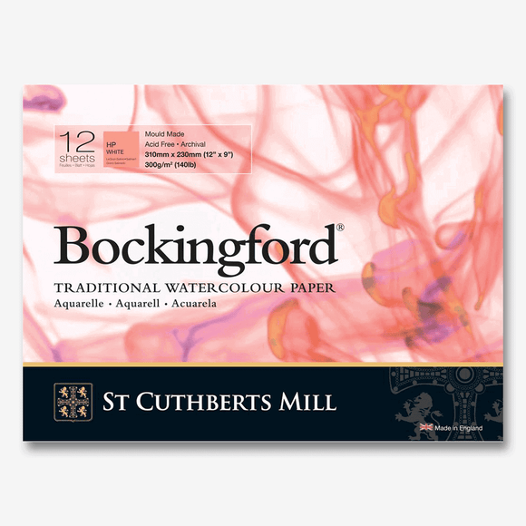 Bockingford Traditional Watercolor Pad 300gsm-12 Sheets