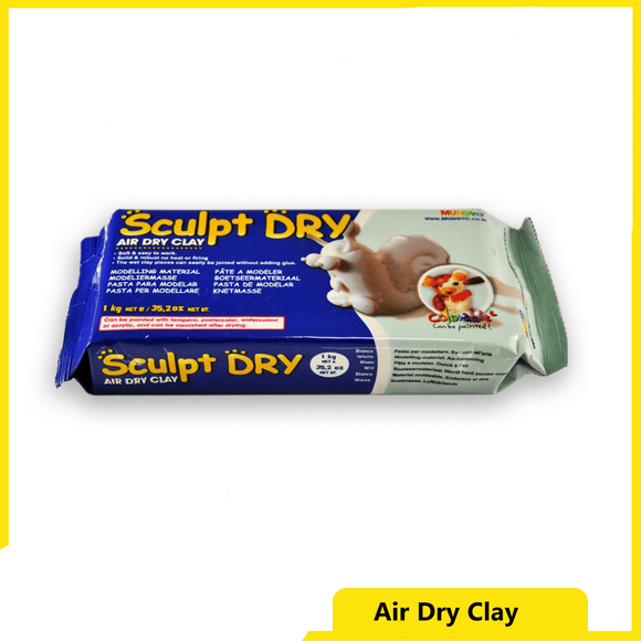 Mungyo Sculpt Dry – Air Dry Clay – White 500 Grams
