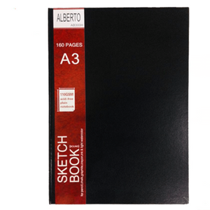 Alberto A3 Sketchbook 160GSM – Stationeria