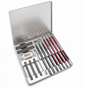 Cretacolor Silver Tin Graphite Drawing Set – Pack Of 15