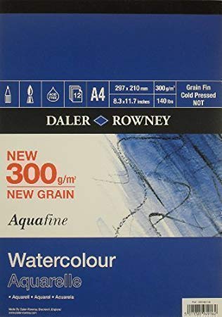 Daler – Rowney Aquafine Water Color Pad A4 300gms