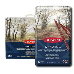 Derwent Colored Drawing Pencils Tin Of 12/24