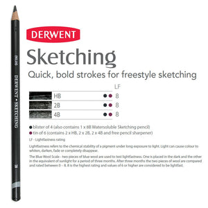 Derwent Sketching Pencils HB – 2B – 4B