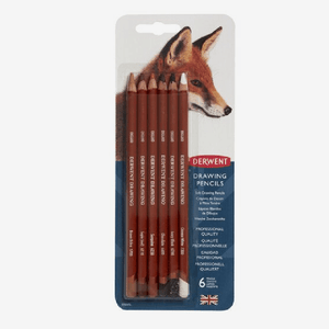 DERWENT DRAWING COLOR PENCIL BLISTER PACK OF 6
