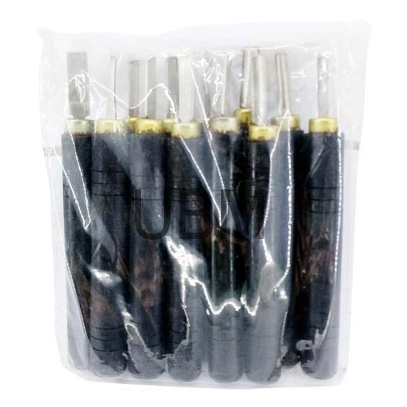 Carving Tool Set Black (12Pcs) Black