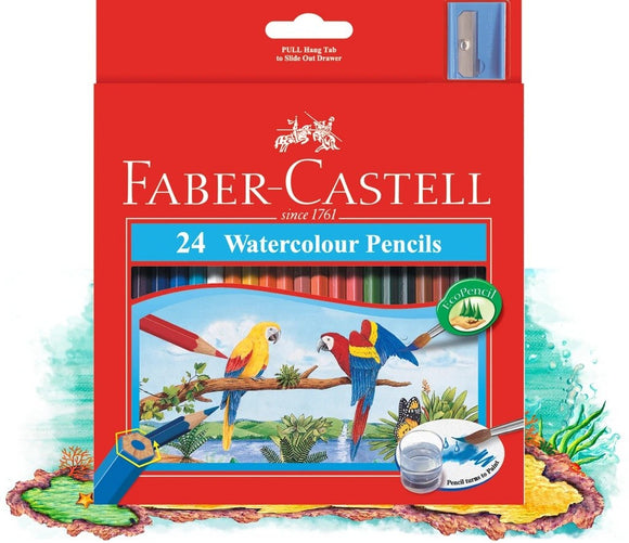 FABER-CASTELL 24 WATER COLOR PENCILS