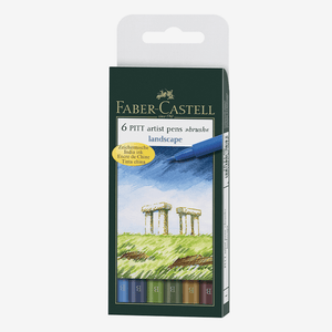 FABER CASTELL METALLIC COLOR MARKER SET OF 6 PIECES