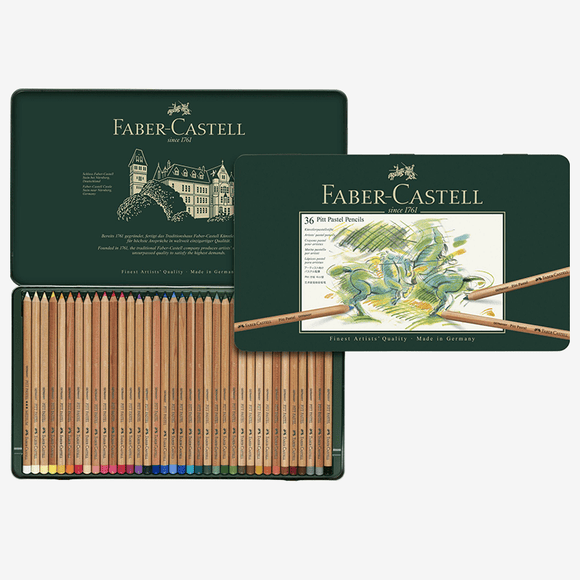 Faber Castell Pitt® Pastel Pencils - Tin of 36