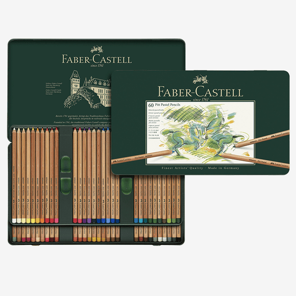 Faber Castell Pitt® Pastel Pencils - Tin of 60