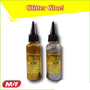 Moy Glitter Glue Silver and Golden
