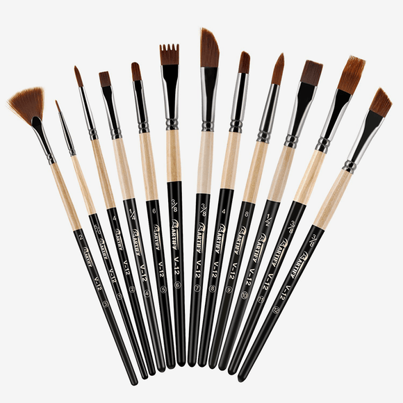 Giorgione artists's brush set pack of 12