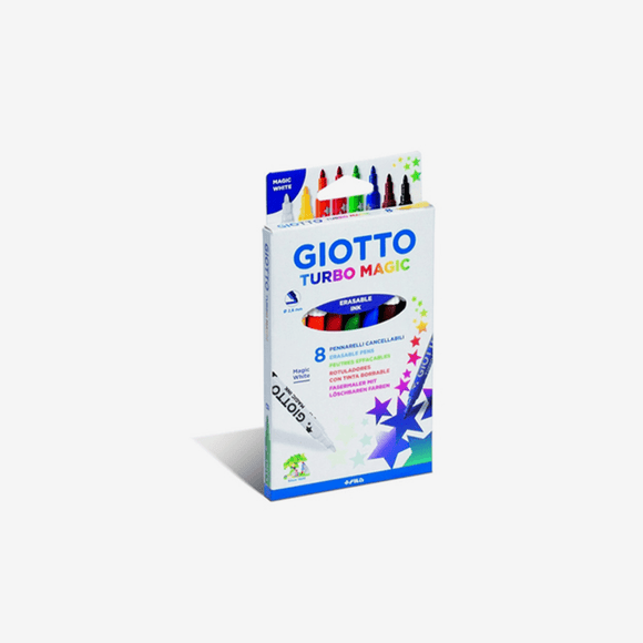 GIOTTO TURBO MAGIC COLOR MARKERS SET OF 8 PIECES