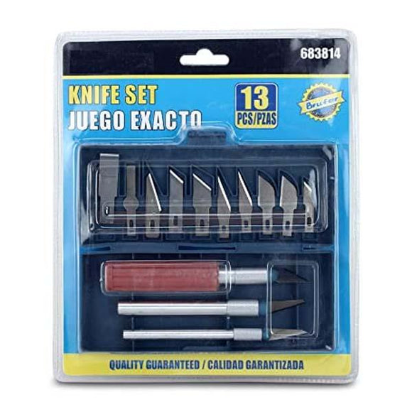 Knife Pen Set 13 Pcs # 683814 - Silver - Brufer