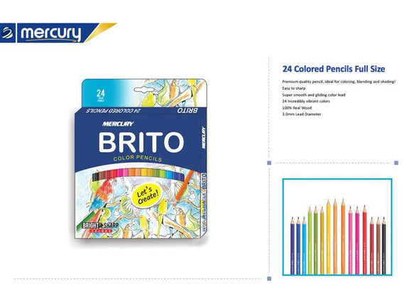 Mercury Brito 12 Color Pencil – Multi Color