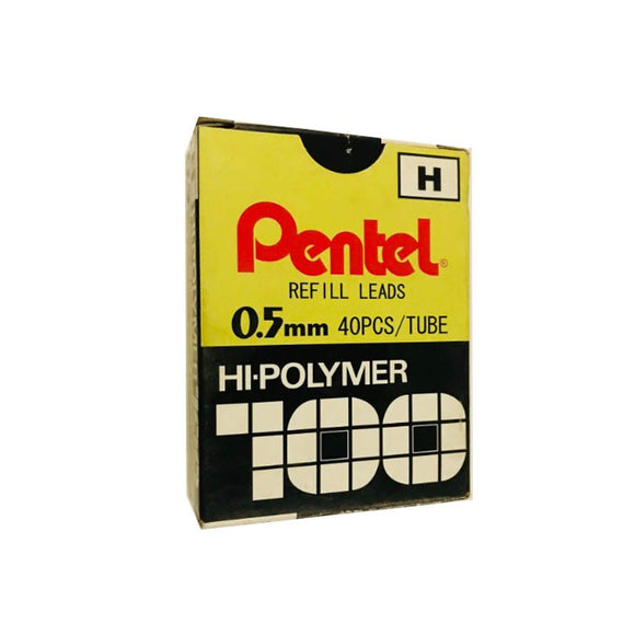 Pental H 0.5mm 100% Hi – Polymer Refile Pencils Lead C205 – H – Black