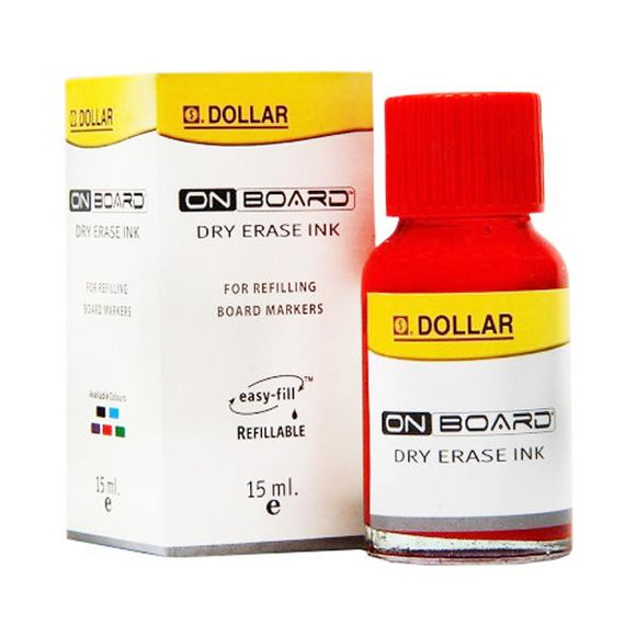 DOLLAR BOARD MARKER INK RED 15ML (1PCS) – Stationeria
