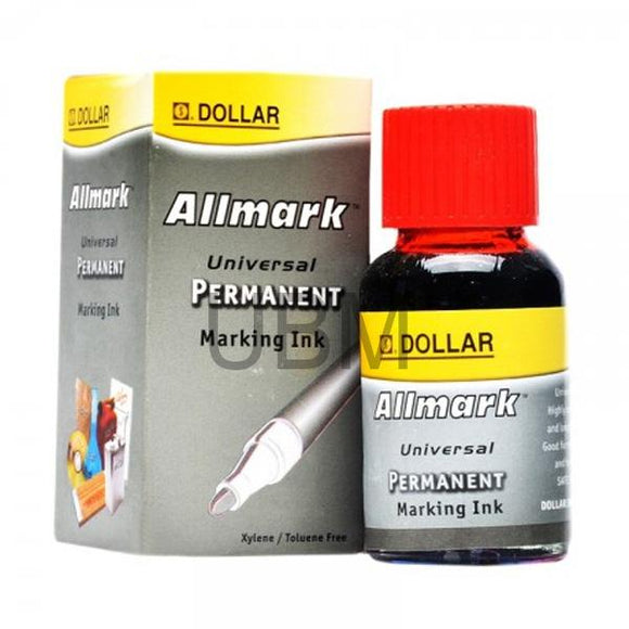 DOLLAR MARKER PERMANENT INK 15ML RED