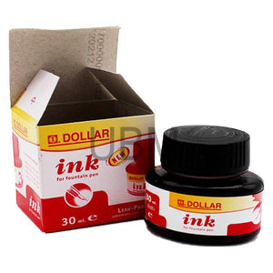 DOLLAR FOUNTAIN PEN INK 30ML RED