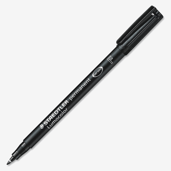 STAEDLER QUICK-DRYING FINE POINT PERMANENT BLACK MARKERS