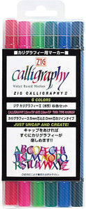 Kuretake ZIG Calligraphy II6 color set TC-3100 / 6V