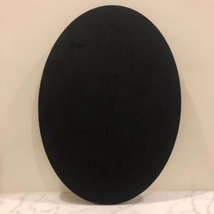 BLACK OVAL CANVAS - (SIZE AVAILABLE)