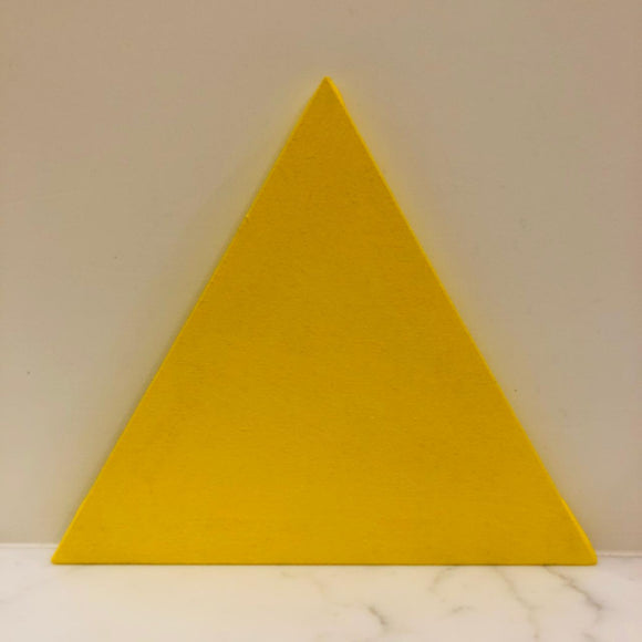 YELLOW TRIANGLE CANVAS - (SIZE AVAILABLE)