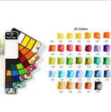 Rotatable Watercolor Palette Pack Of 18/25/33/42