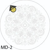 Pre-drawn round mandalas collection