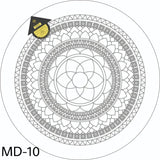 Pre-drawn round mandalas collection