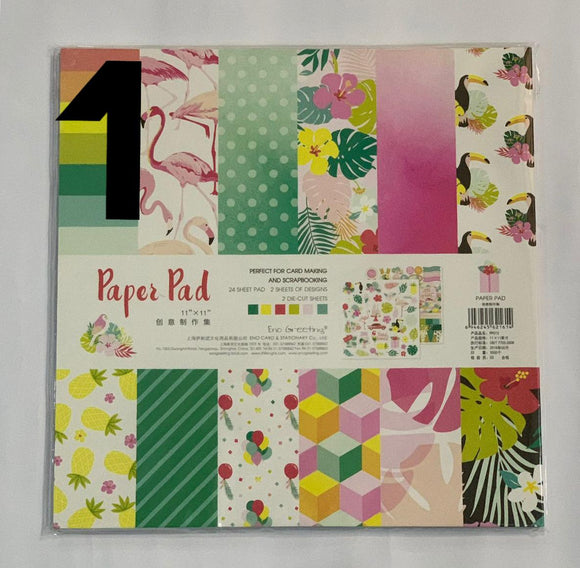 Designer Paper Pad 11x11 inches