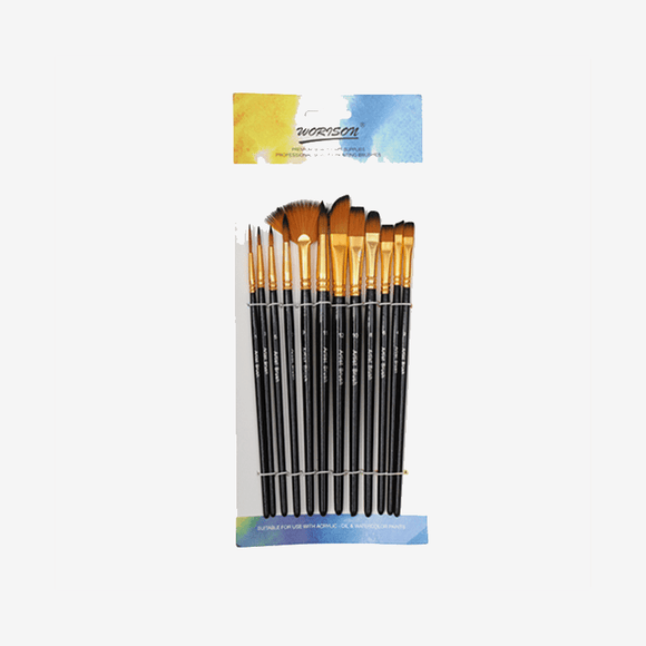 Worison Mix Art Paint Brush Set of 12