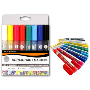 Daler Rowney Simply Acrylic Paint Marker Set 8Pcs