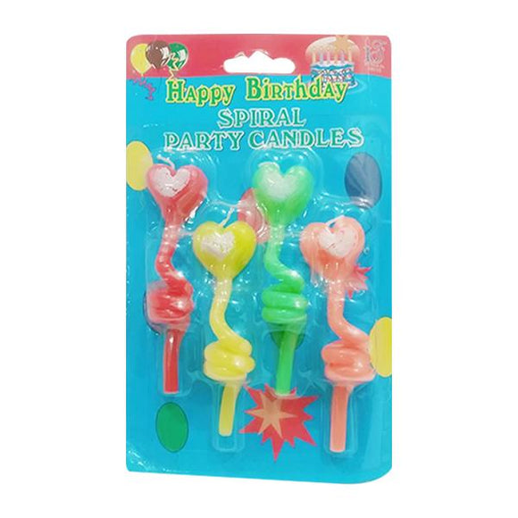 BIRTHDAY CANDLE SPIRAL 5711 - ASSORTED